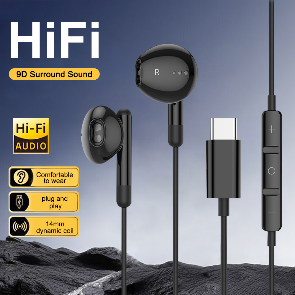 Audiophile Headphone Wired - USB C Wired Headphones HiFi Stereo