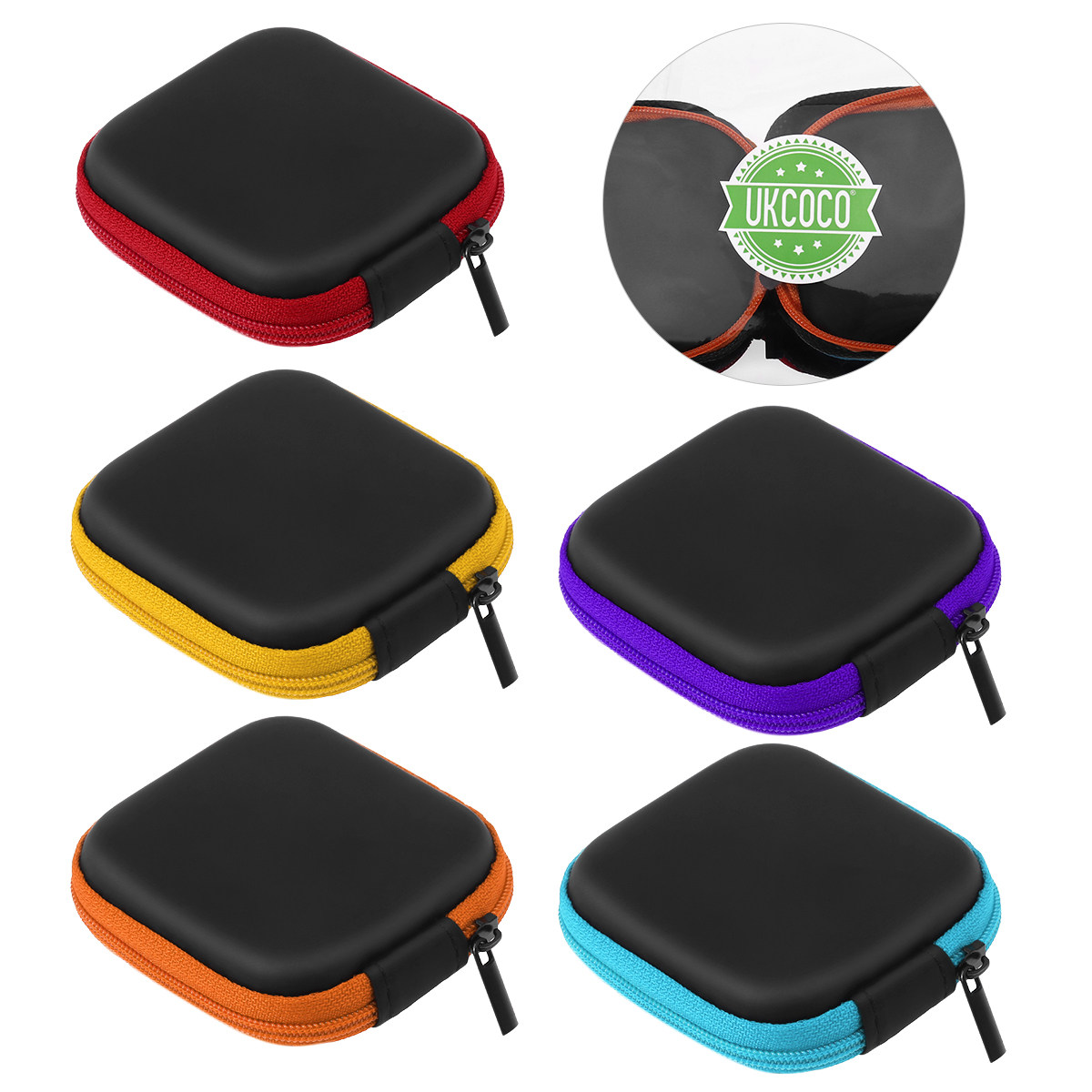 Headphone Case Hard - 5Pcs Mini Earphone Storage Box Eva