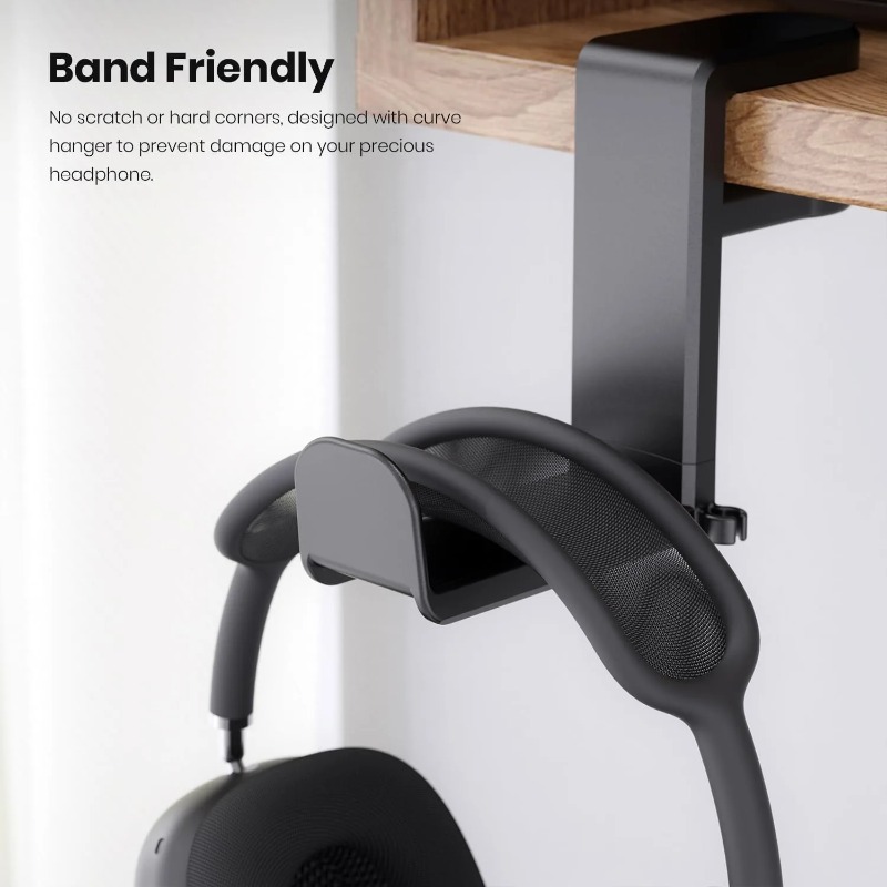 Headphone Stand Desk - 360 Degree Rotating No Punch Table