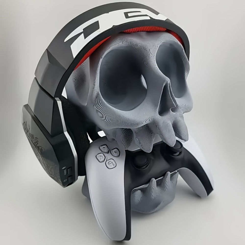 Headphone Stand Desk - Skull Shaped Controller Stand Headphone Holder