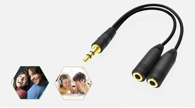 Headphone Splitter, 3.5mm Exte - Audio Splitter Y review and price