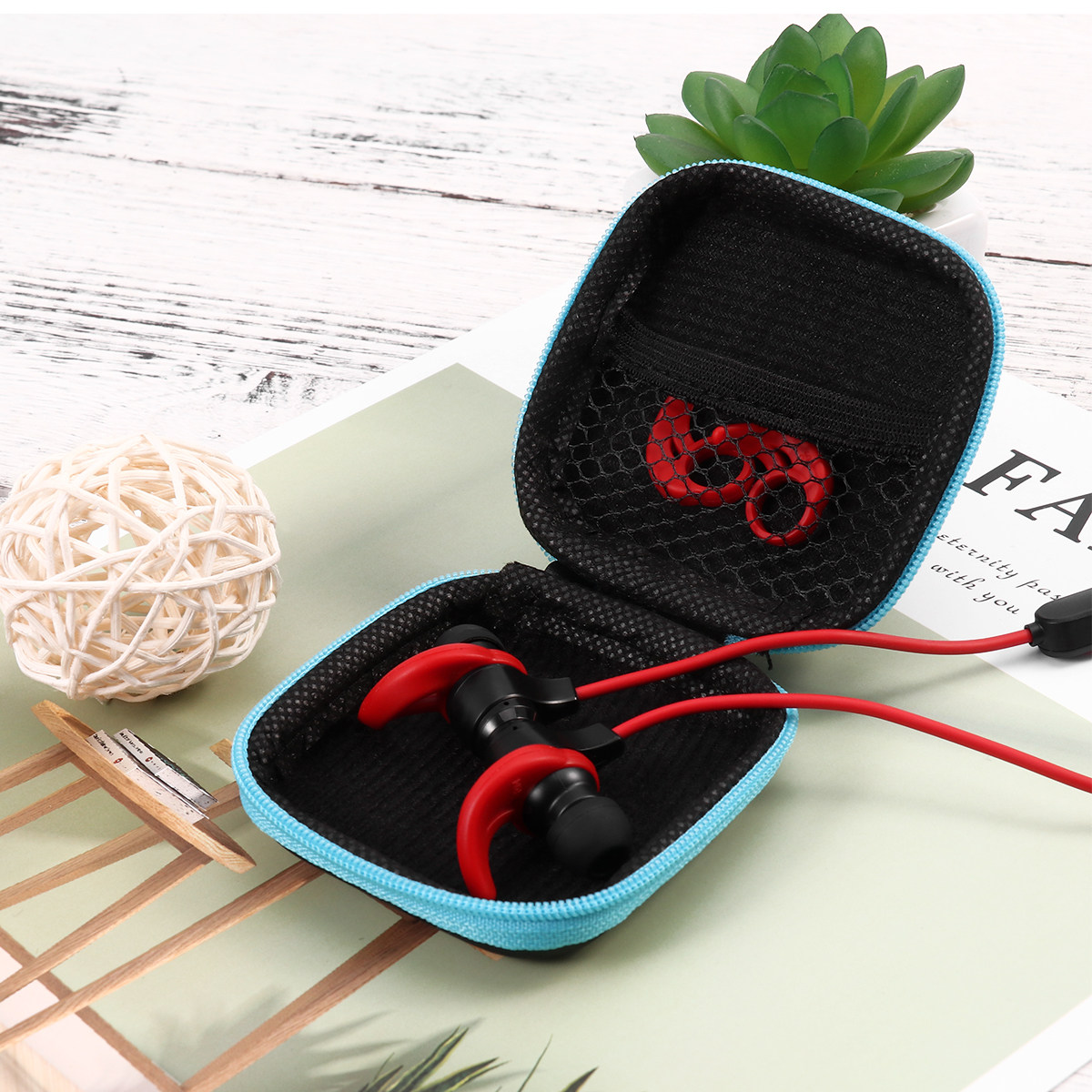 5Pcs Mini Earphone Storage Box - Headphone Case Hard review and price
