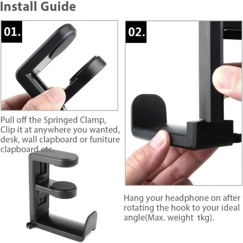 360 Degree Rotating No Punch T - Headphone Stand Desk review and price