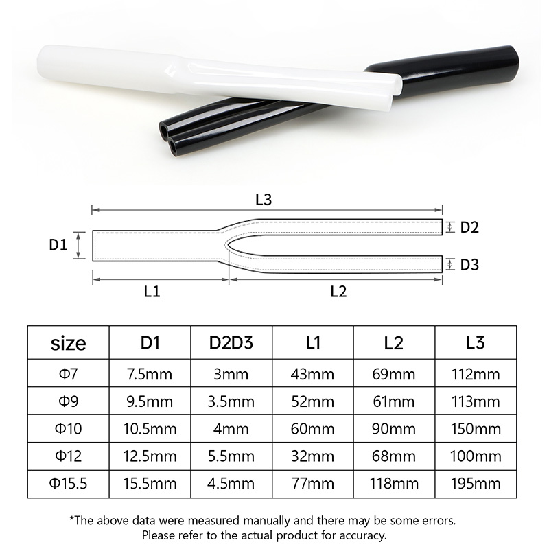 2-100pcs Y-shaped PVC Sleeve 7 - Audio Splitter Y review and price