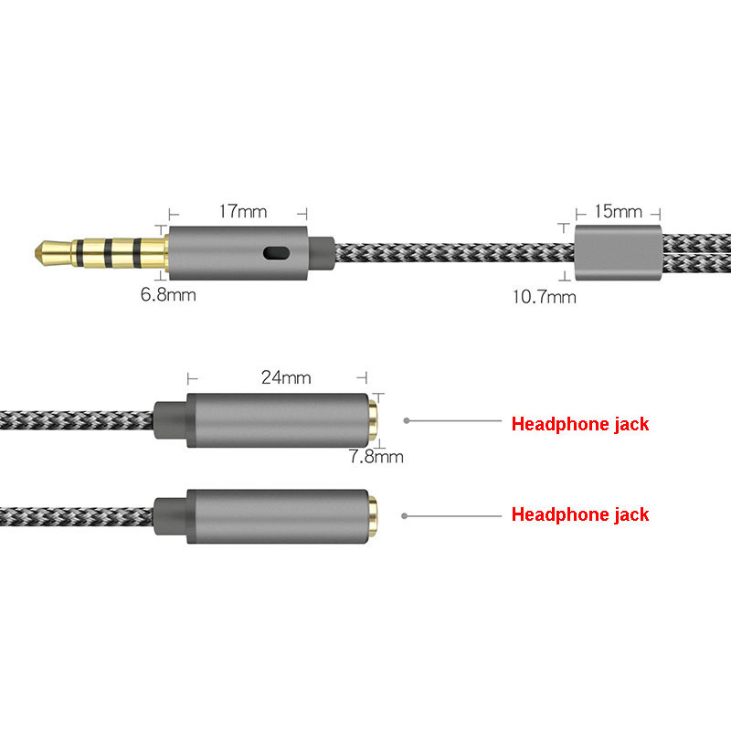 1PCS 3.5mm Audio Splitter Y Ja - Earphone Splitter Jack review and price