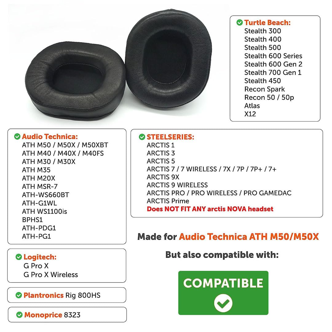 Replacement Lambskin Earpads f - Audio Technica Headphone Ath-M20X review and price