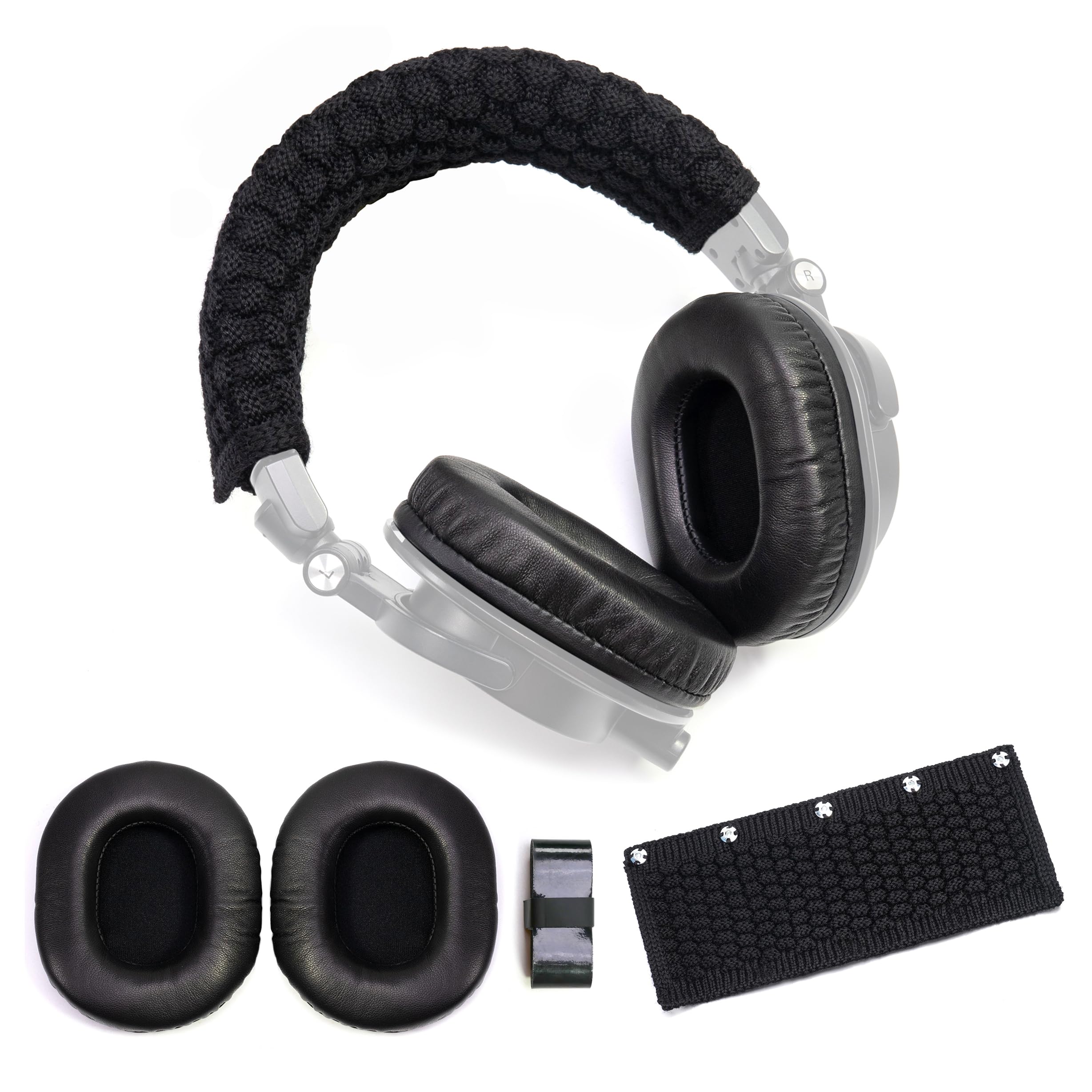 Lambskin Ear Pads Wool Headban - Audio Technica Headphone Ath-M20X review and price